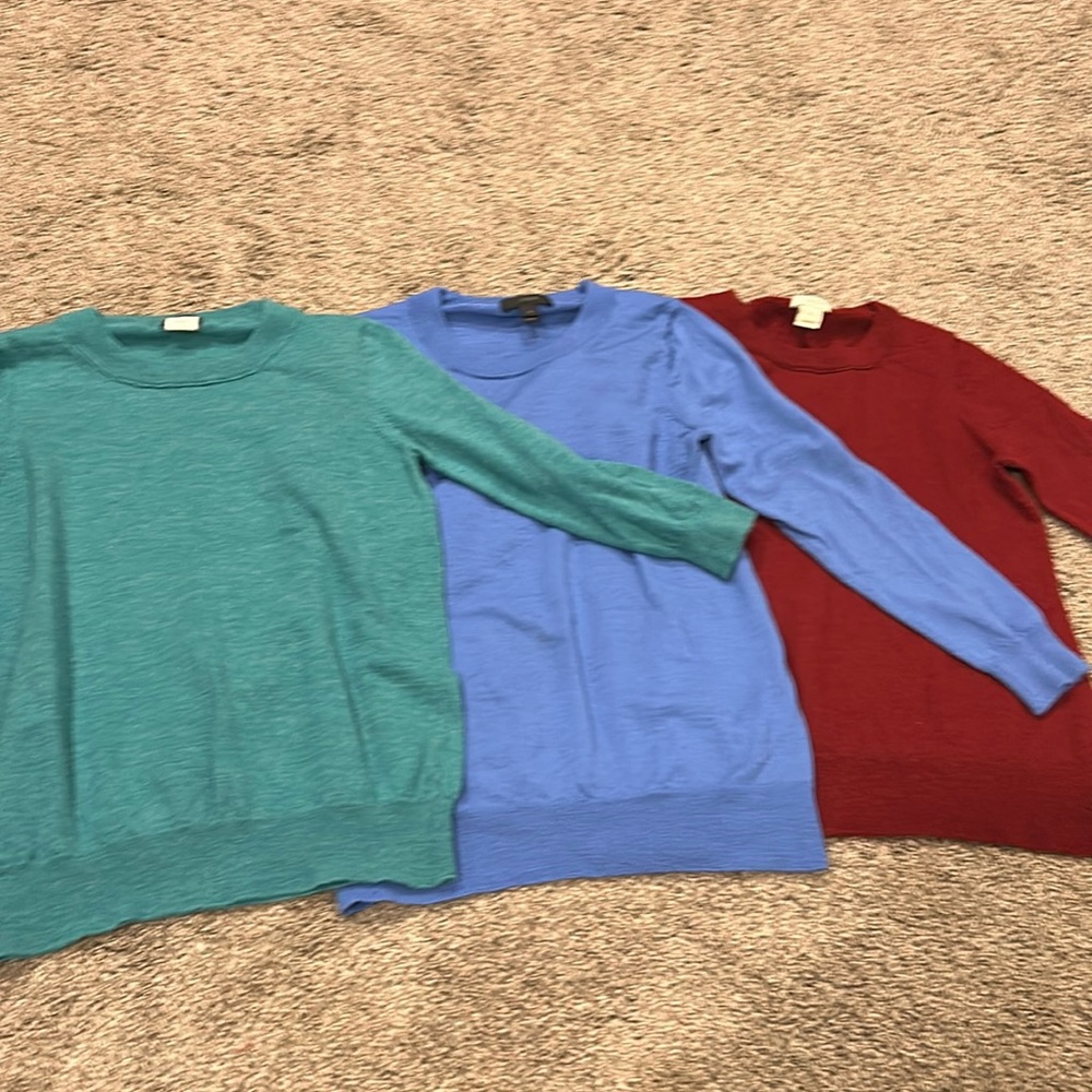 Lot of 3 J.Crew sweaters